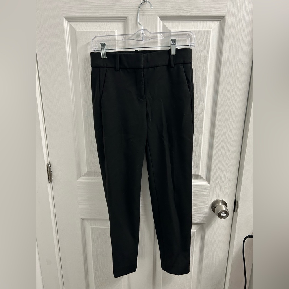 J Crew High Waisted 365 Cameron Ankle Pants in Black Size 00